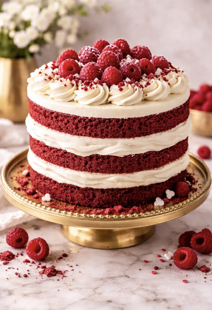 Yummy Sweety Red Velvet Cake